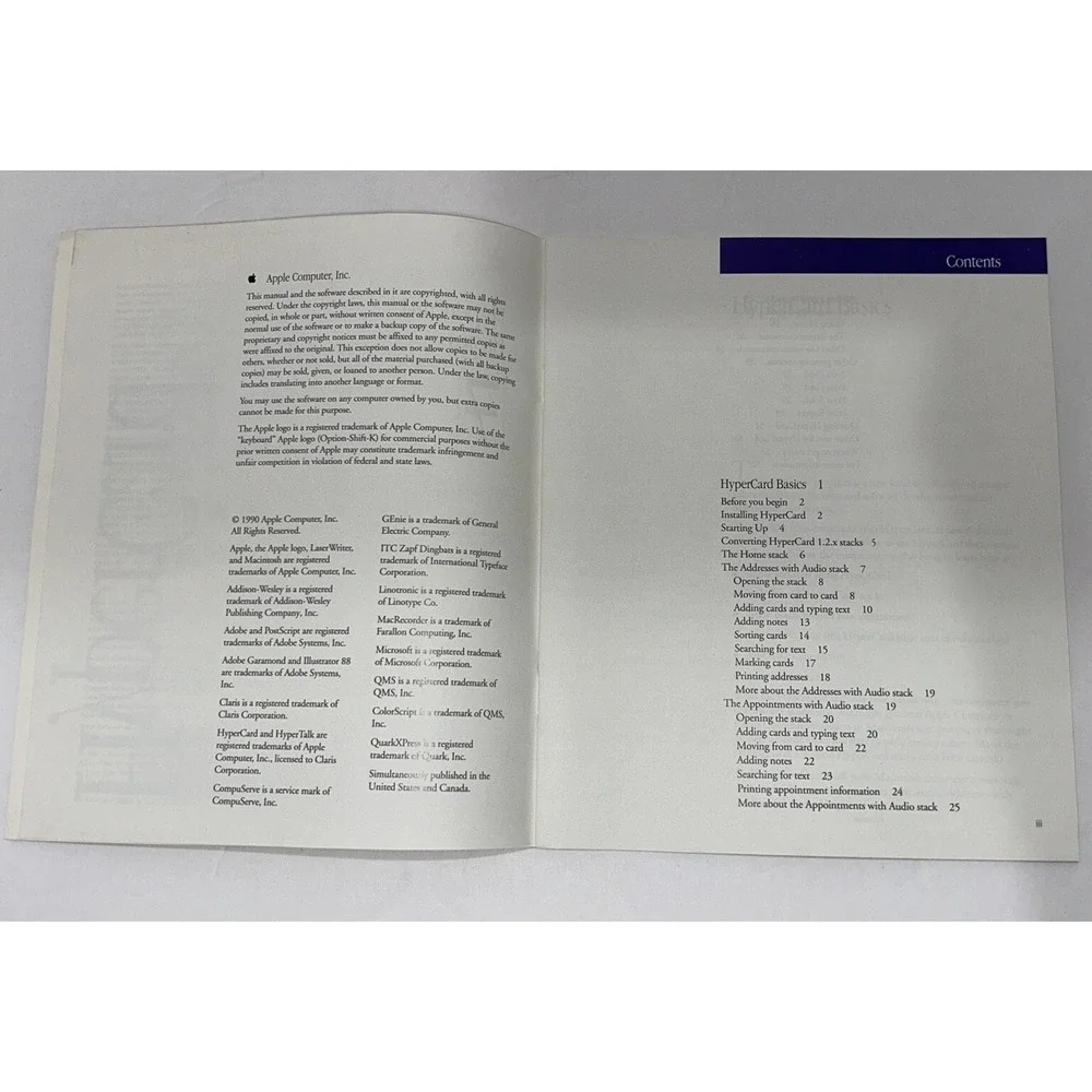 Macintosh‎ Hyper Card Basics System 7 Guide 1990 Macintosh Collector Vintage